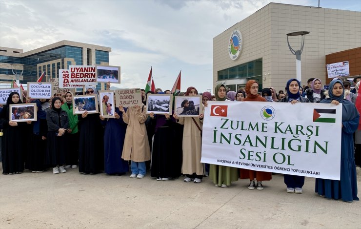 İsrail'in Filistin'e yönelik saldırıları Kırşehir'de protesto edildi