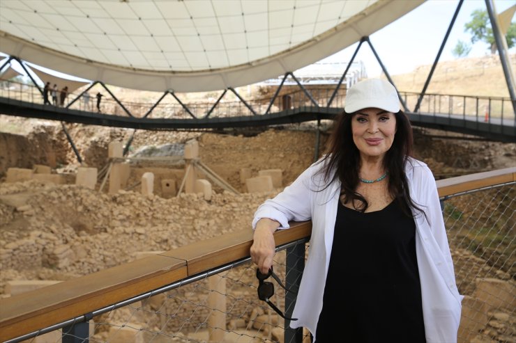 Türkan Şoray Göbeklitepe'yi ziyaret etti