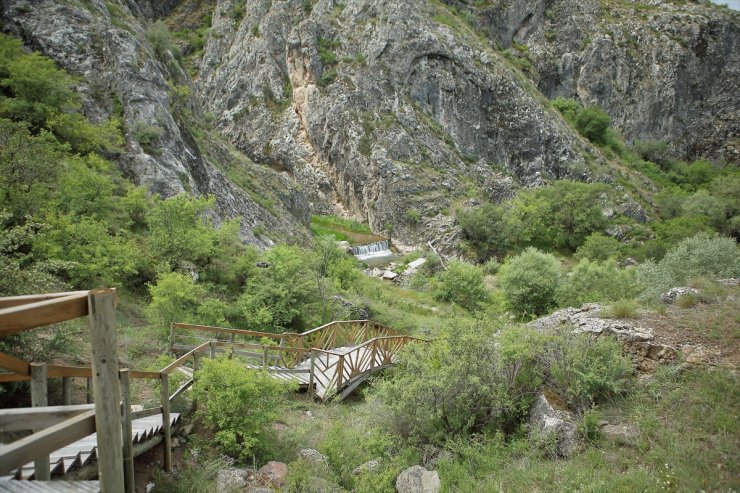 Çorum'un Budaközü Vadisi ilkbaharda ziyaretçilerini ağırlıyor