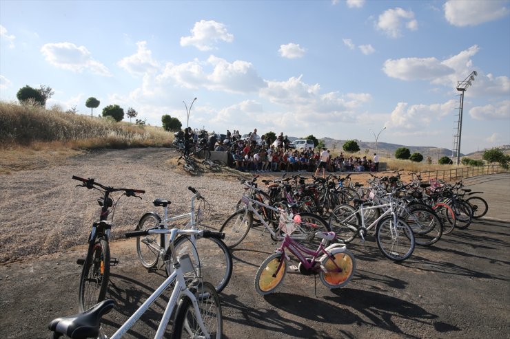 Mardin'de pedallar sağlık için çevrildi