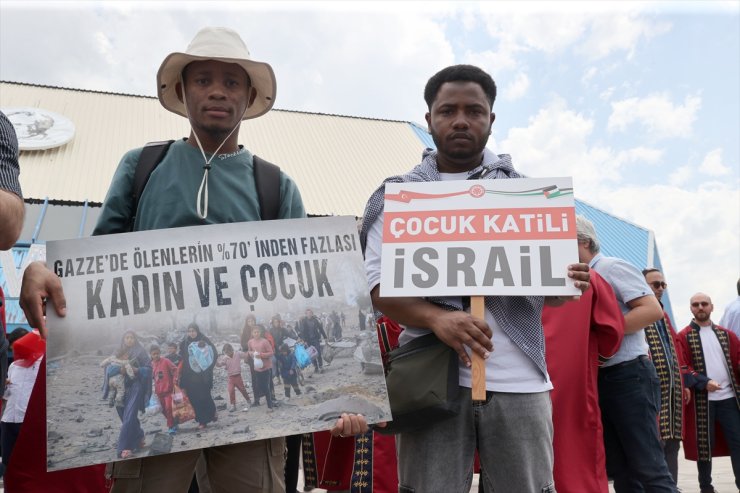 Sivas Cumhuriyet Üniversitesi'nde Filistin'e destek yürüyüşü düzenlendi