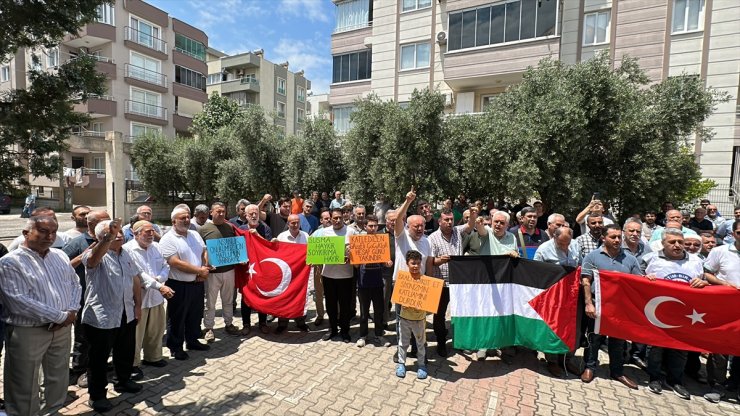 Hatay'da İsrail'in Gazze'ye saldırıları protesto edildi