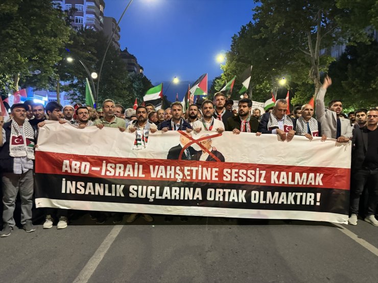 Kahramanmaraş'ta İsrail'in Gazze'ye saldırılarına protesto