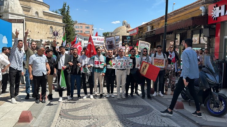 Kırklareli'nde İsrail'in saldırıları protesto edildi