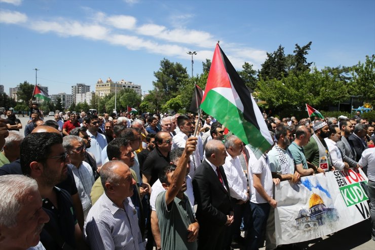 Mardin'de İsrail'in Gazze'ye saldırıları protesto edildi