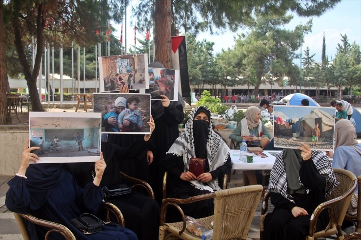 Mersin'de üniversite öğrencilerinin Gazze'ye destek için başlattıkları çadır nöbeti sona erdi