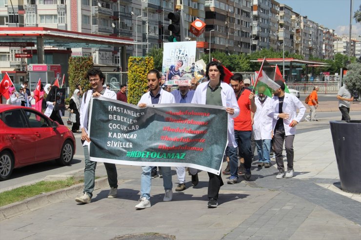 Kayseri'de Gazze'ye destek için "sessiz yürüyüş" yapıldı