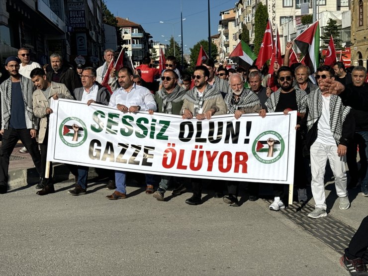 Yozgat'ta Gazze'ye destek yürüyüşü düzenlendi