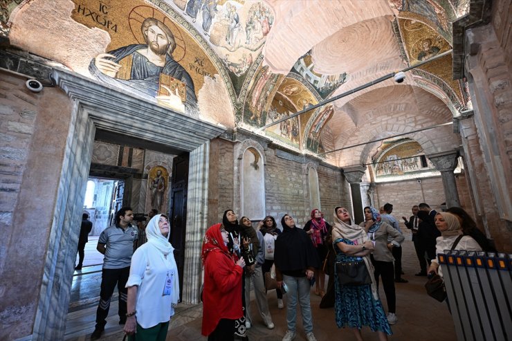 Misyon şefleri eşleri İstanbul'da Ayasofya ve Kariye'yi ziyaret etti