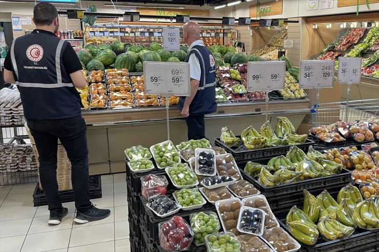 Konya'da marketlerde fiyat ve etiket denetimi yapıldı