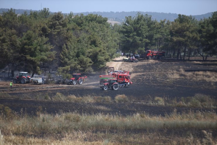 GÜNCELLEME - Çanakkale'de ormanlık alanda etkili olan yangın söndürüldü