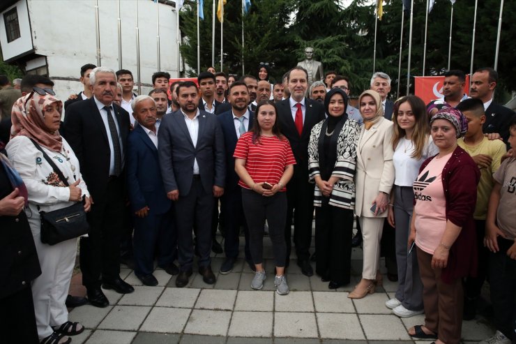 Yeniden Refah Partisi Genel Başkanı Erbakan, Kastamonu'nun Hanönü ilçesini ziyaret etti