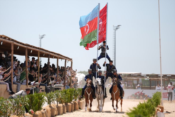 6. Etnospor Kültür Festivali'nde "Azerbaycan-Karabağ at gösterisi" büyük ilgi gördü