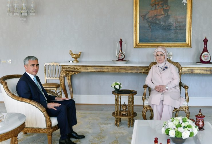 Emine Erdoğan, Azerbaycan Cumhurbaşkanı Yardımcısı Alekberov ile görüştü