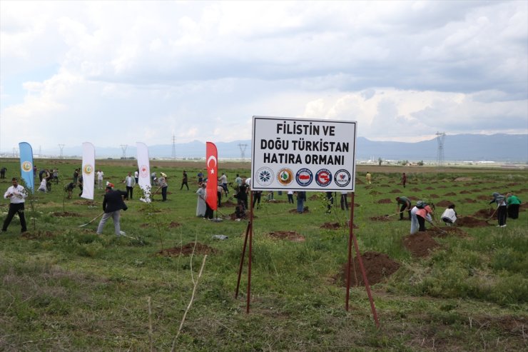 Erzurum'da "Filistin ve Doğu Türkistan Hatıra Ormanı" oluşturuldu