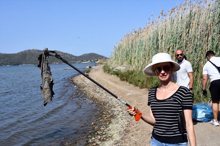 Fethiye'deki Kuş Cenneti'nde çevre temizliği yapıldı