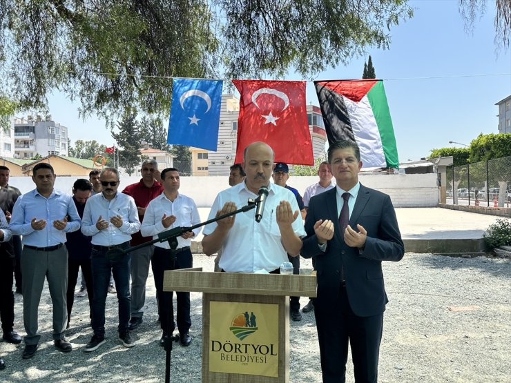 Hatay'da İsrail'in Gazze'ye yönelik saldırıları protesto edildi