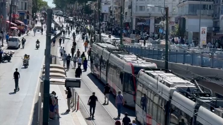 Kabataş-Bağcılar tramvay hattı seferlerinde aksama