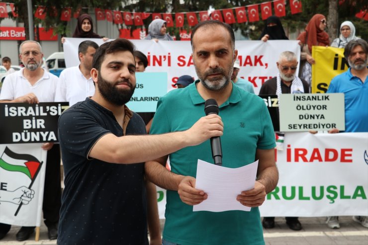 Sakarya'da sivil toplum kuruluşları İsrail'in Gazze'ye yönelik saldırılarına tepki gösterdi