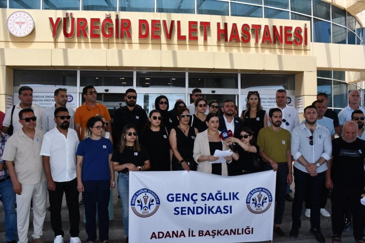 Adana'da hemşire Saniye Arslan cinayeti protesto edildi