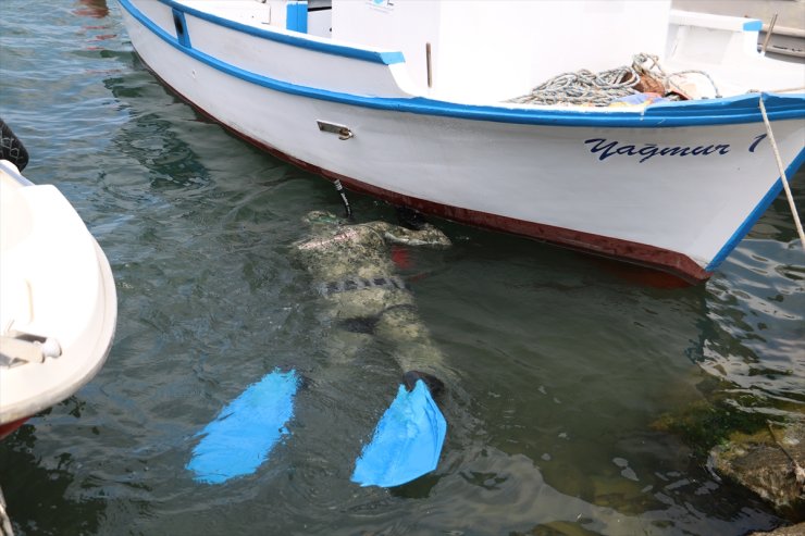 Samsun'da dalgıçlardan deniz dibi demizliği