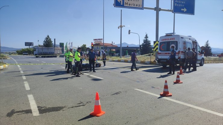 Konya'da pikapla çarpışan motosikletin sürücüsü öldü