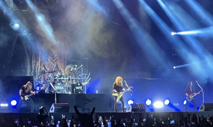 ABD'li metal grubu Megadeth, İstanbul'da konser verdi