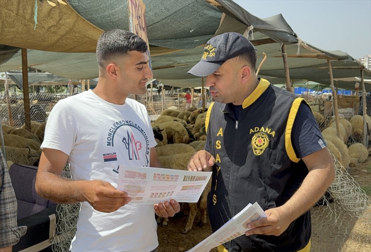 Adana'da polis, kurbanlık satıcılarına hırsızlık ve dolandırıcılık uyarısı yaptı