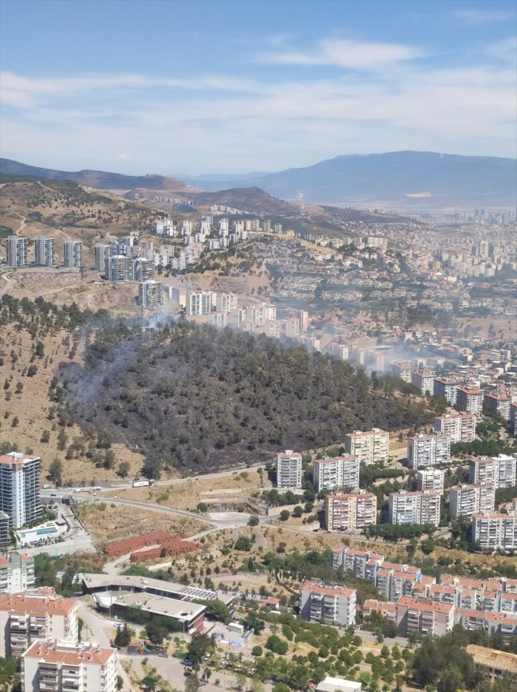 GÜNCELLEME - İzmir'in dört ilçesinde çıkan yangınlar kontrol altına alındı