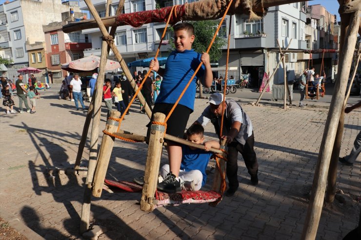 Kilis'te çocuklar bayram yerinde gönüllerince eğlendi