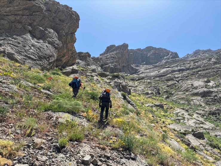 Hakkari'de dağcılar Sümbül Dağı zirve tırmanışına başladı