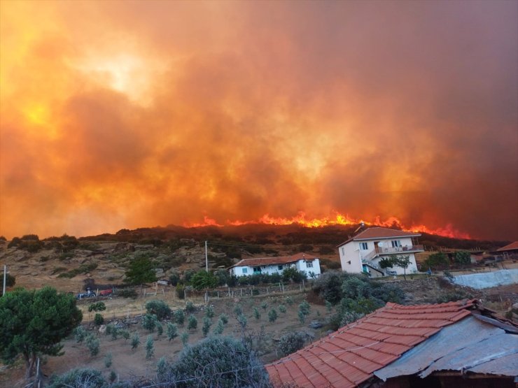 GÜNCELLEME - Manisa Salihli'de çıkan orman yangınına müdahale ediliyor