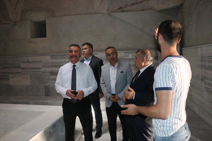 Yozgat'ta tarihi Başçavuş Çifte Hamamı'ndaki restorasyon çalışmasında sona gelindi