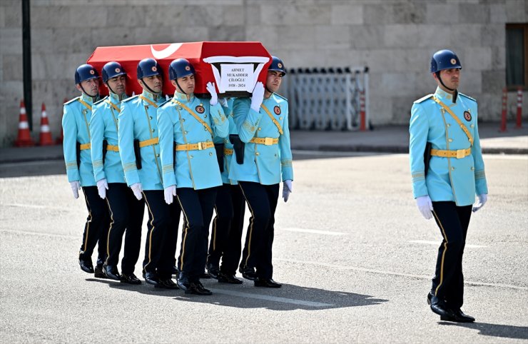 Eski milletvekili Ahmet Mukadder Çiloğlu için Meclis'te cenaze töreni düzenlendi