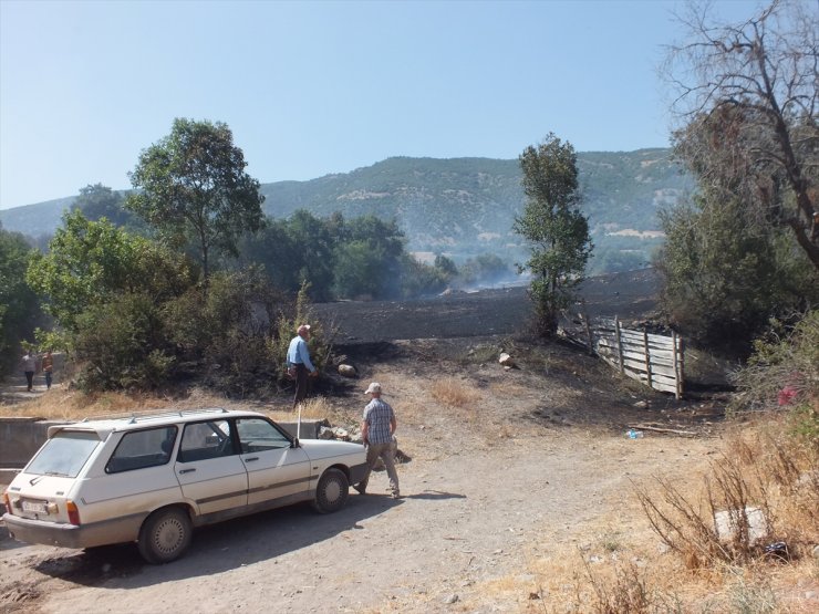 Tokat'ta anız yangınında yaklaşık 300 dekar ekili arazi zarar gördü