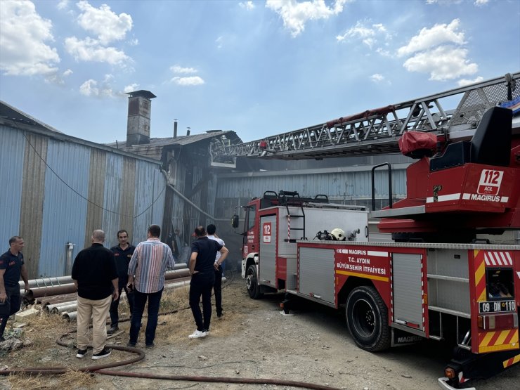 Aydın'da bir fabrikanın yemekhanesinde çıkan yangın söndürüldü