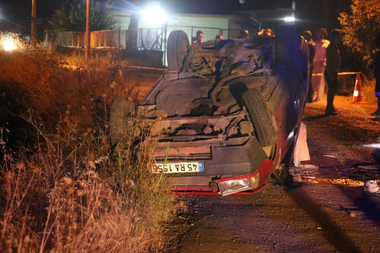 Manisa’da takla atan otomobildeki 1 kişi öldü