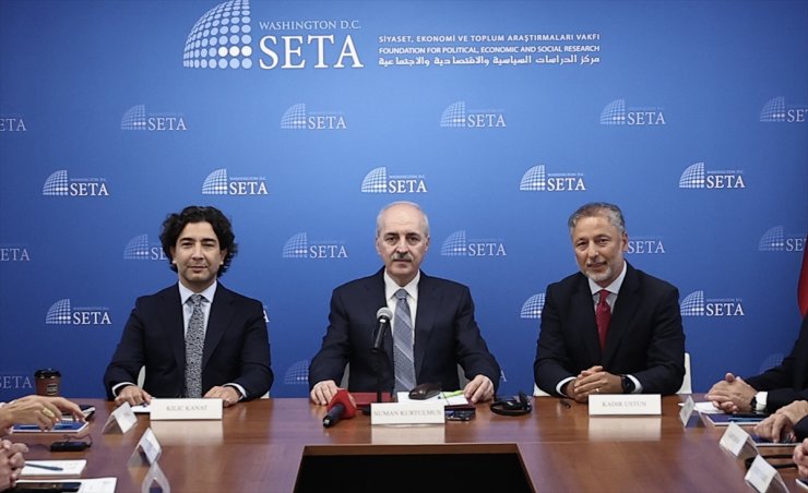 TBMM Başkanı Kurtulmuş, Washington'da ABD düşünce kuruluşu temsilcileriyle bir araya geldi: