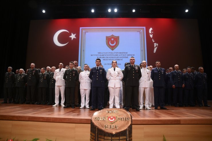 MSÜ 14. Dönem Karargah Subaylığı Eğitimi Mezuniyet Töreni İstanbul'da yapıldı