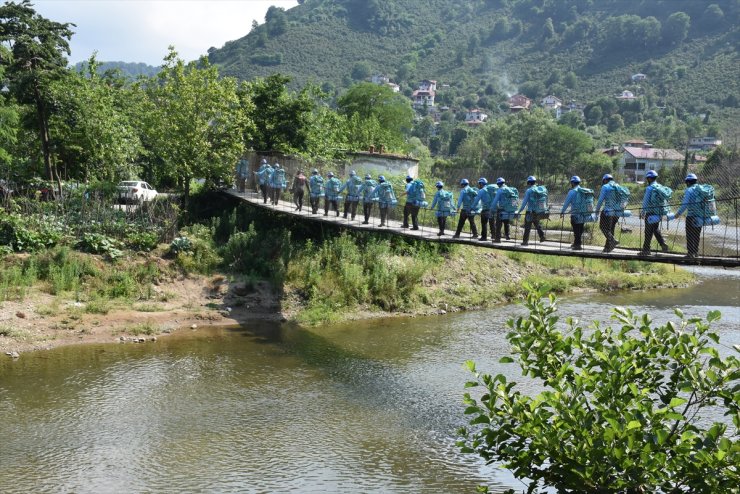 Ordu'da aşırı yağışta kaybolan kişiyi kurtarma tatbikatı yapıldı