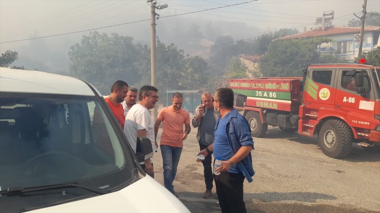 GÜNCELLEME - Manisa'nın Soma ilçesinde çıkan orman yangınına müdahale ediliyor