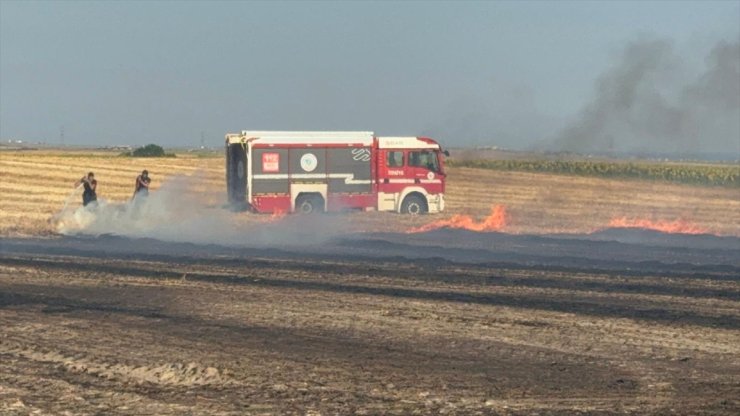 Tekirdağ'da çıkan anız yangını söndürüldü