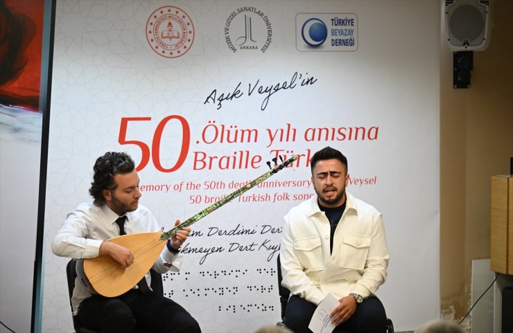 "Aşık Veysel'in Vefatının 50. Yılı Anısına Braille Türkü Kitabı" tanıtıldı