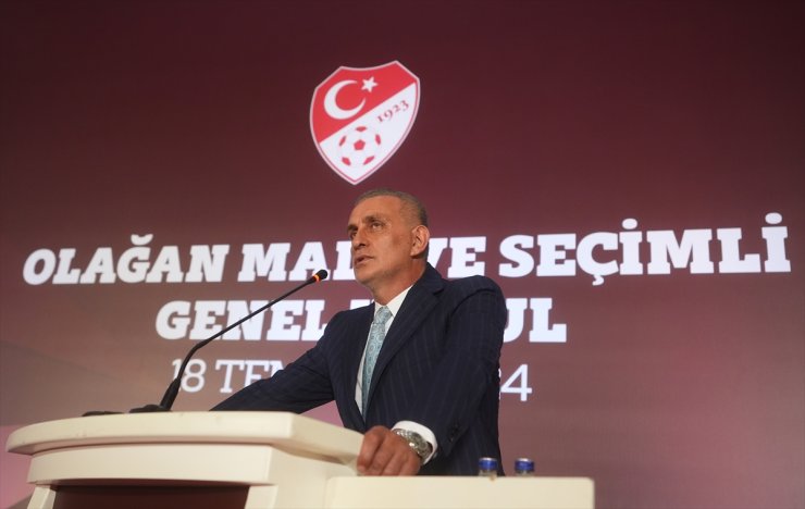 TFF'nin yeni başkanı İbrahim Hacıosmanoğlu, teşekkür konuşması yaptı: