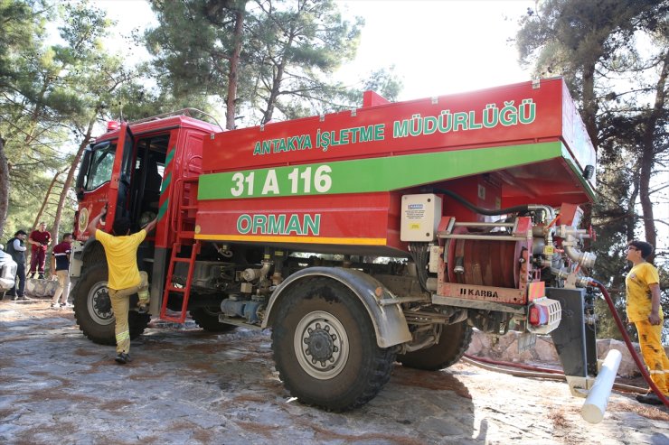 Hatay'da çıkan orman yangını büyümeden söndürüldü