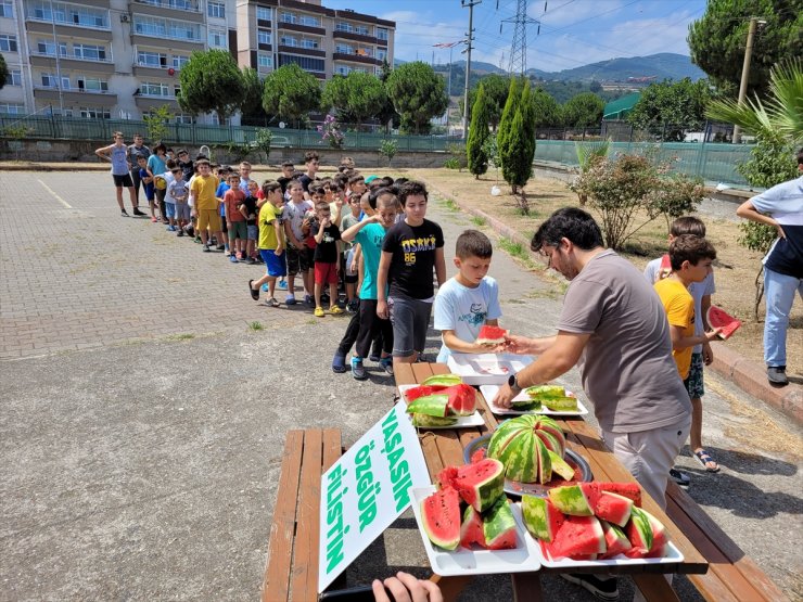 Samsun'da Kur'an kursu öğrencilerine yönelik "Karpuz Şenliği"