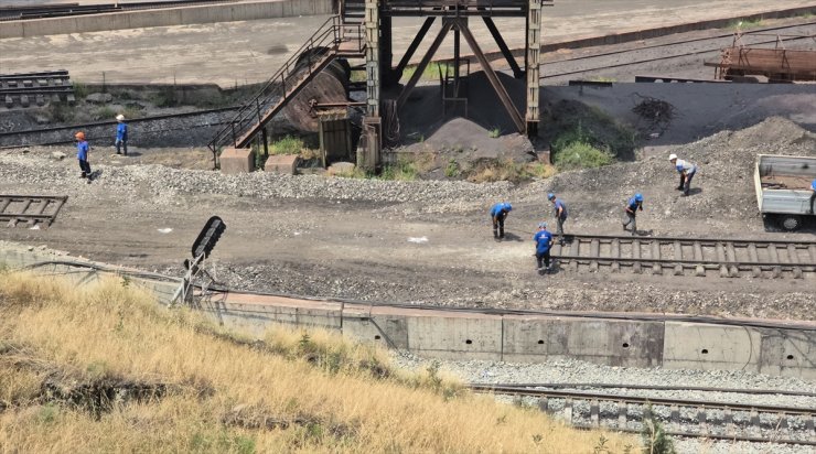 Karabük'te bir bölümü çöken kara yolunda çalışma başlatıldı