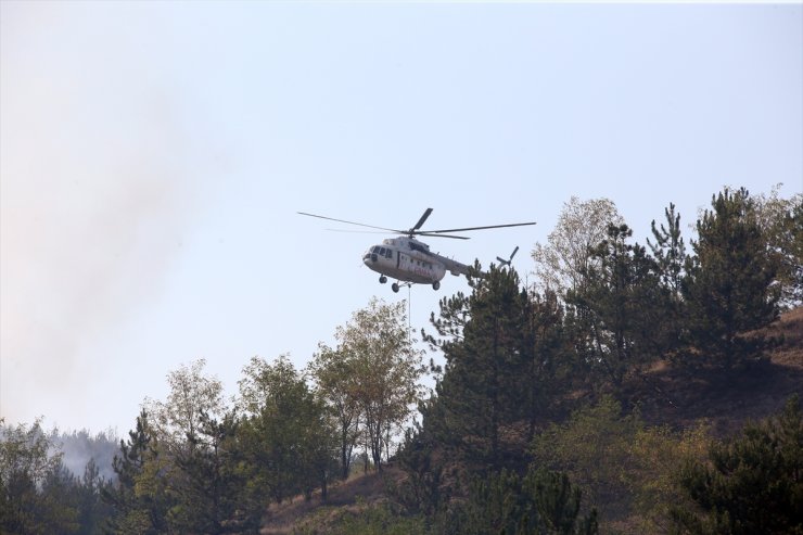 GÜNCELLEME - Kastamonu'da ormanlık alanda çıkan yangına müdahale ediliyor