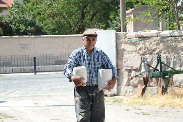 Mimar Sinan'ın memleketinden çıkarılan dorak taşı yoğurda lezzet veriyor