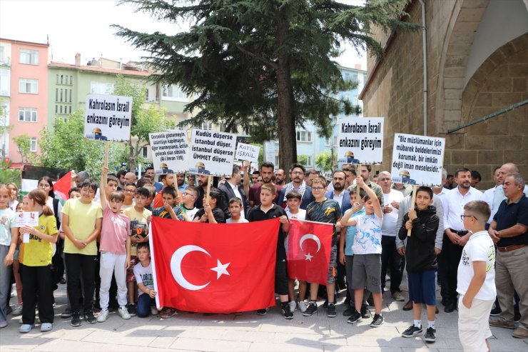 İç Anadolu'da, İsrail Başbakanı Netanyahu'nun ABD Kongresi'ndeki konuşması protesto edildi